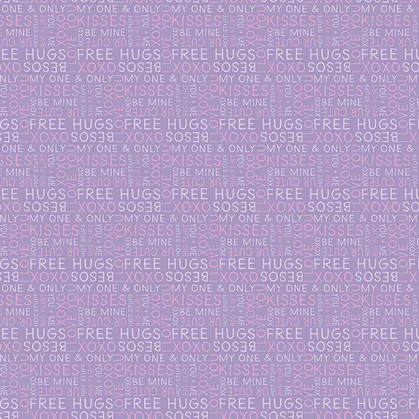 Fabric Riley Blake Lilac Text Sweet On You by the Quarter Yard C18551-LILAC