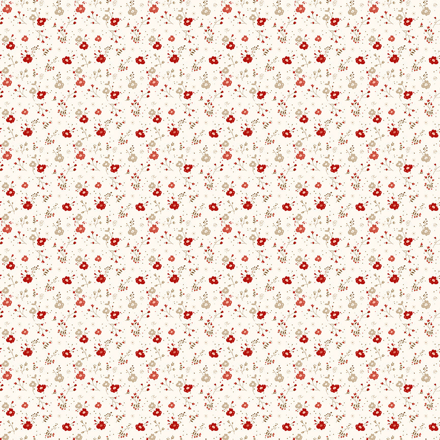 Fabric Riley Blake Cream Delicate Floral To My Love by the Quarter Yard C18586-CREAM