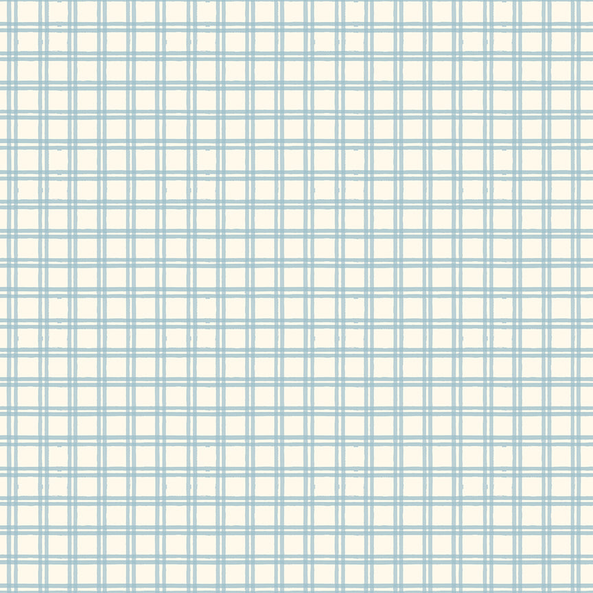 Fabric Riley Blake Blue Plaid Winnie The Pooh Baby by the Quarter Yard C18593-BLUE