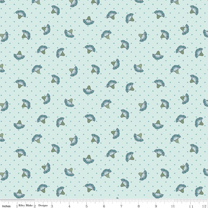 Fabric Riley Blake Songbird Carnations Amethyst & Ivy by the Quarter Yard C18622-SONGBIRD