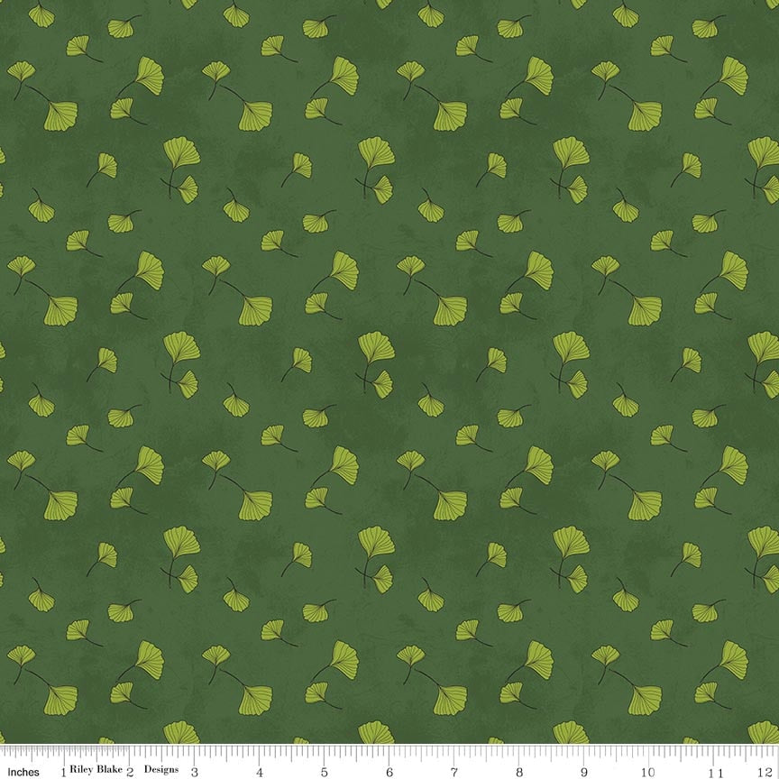 Fabric Riley Blake Ivy Ginkgo Amethyst & Ivy by the Quarter Yard C18624-IVY