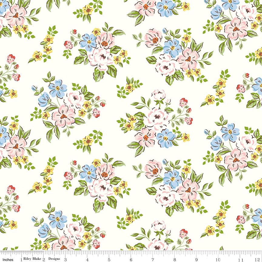Fabric Riley Blake Cloud Bouquet Peter Rabbit Spring by the Quarter Yard C18751-CLOUD