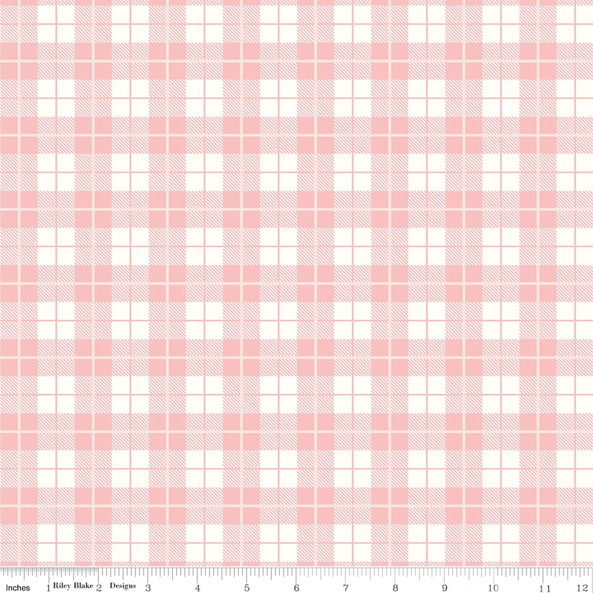 Fabric Riley Blake Blossom Plaid Peter Rabbit Spring by the Quarter Yard C18755-BLOSSOM