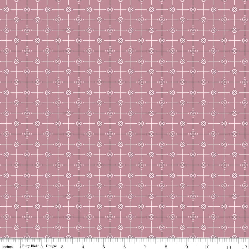 Fabric Riley Blake Purple Graphic Promise of Spring by the Quarter Yard C18773-PURPLE