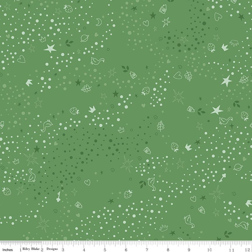 Fabric Riley Blake Clover Storybook Basic by the Quarter Yard C365-CLOVER