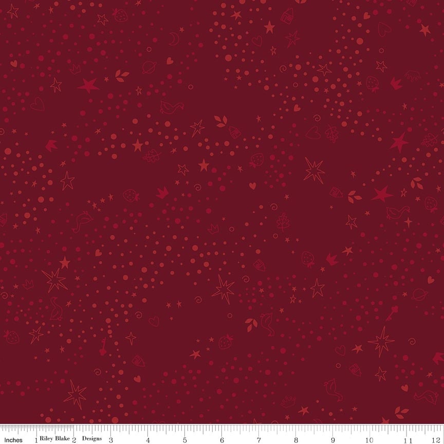 Fabric Riley Blake Merlot Storybook Basic by the Quarter Yard C365-MERLOT