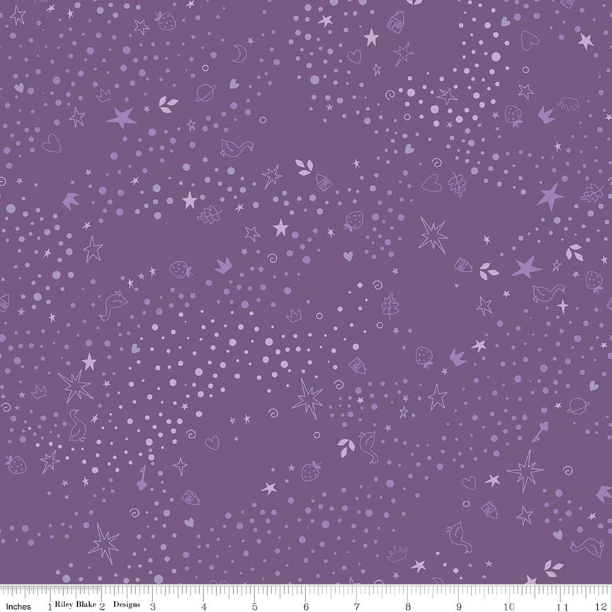Fabric Riley Blake Plum Storybook Basic by the Quarter Yard C365-PLUM