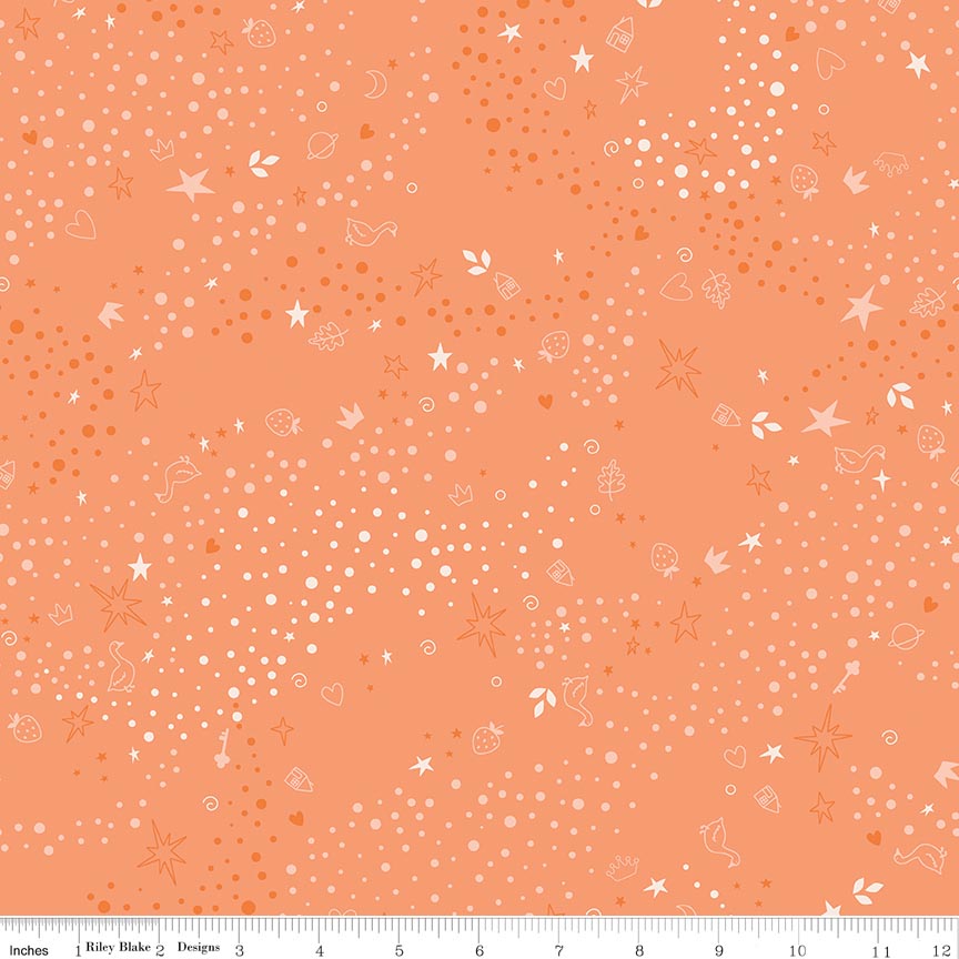 Fabric Riley Blake Riley Melon Storybook Basic by the Quarter Yard C365-RILEYMELON