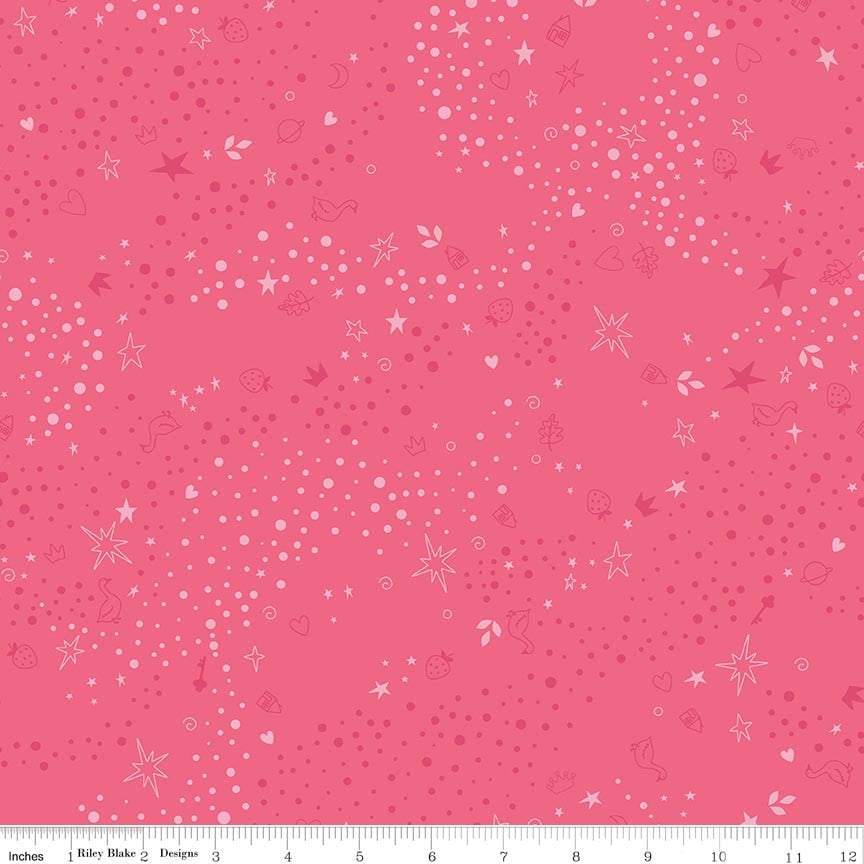 Fabric Riley Blake Sugar Pink Storybook Basic by the Quarter Yard C365-SUGARPINK