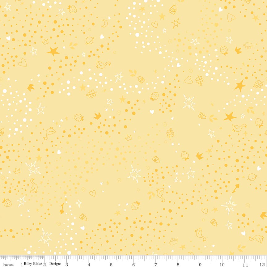 Fabric Riley Blake Sunshine Storybook Basic by the Quarter Yard C365-SUNSHINE