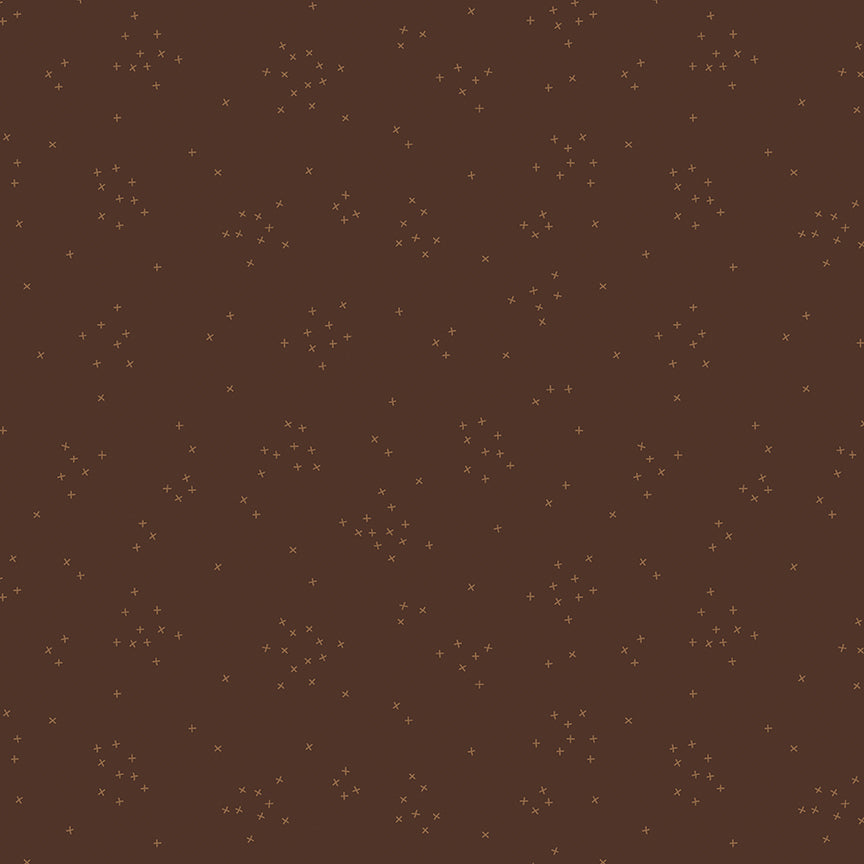 Fabric Riley Blake Brownie Scattered-A-Cross by the Quarter Yard C370-BROWNIE