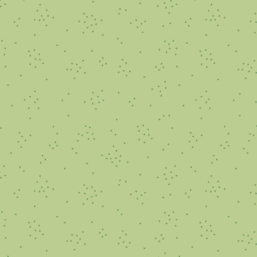 Fabric Riley Blake Honeydew Scattered-A-Cross by the Quarter Yard C370-HONEYDEW