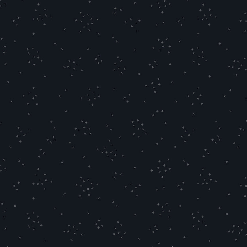 Fabric Riley Blake Licorice Scattered-A-Cross by the Quarter Yard C370-LICORICE