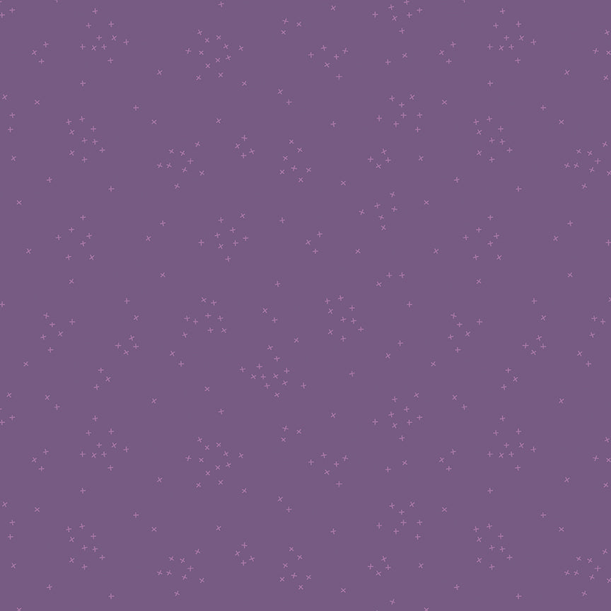 Fabric Riley Blake Plum Scattered-A-Cross by the Quarter Yard C370-PLUM