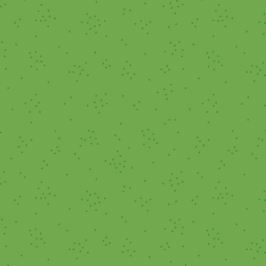 Fabric Riley Blake Riley Green Scattered-A-Cross by the Quarter Yard C370-RILEYGREEN