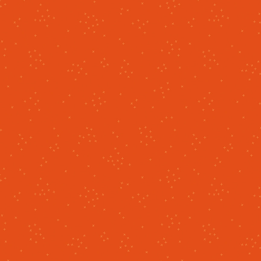 Fabric Riley Blake Riley Orange Scattered-A-Cross by the Quarter Yard C370-RILEYORANGE
