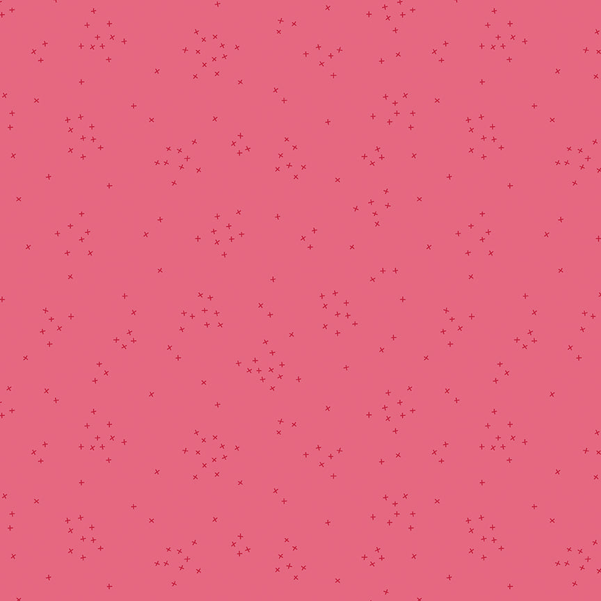 Fabric Riley Blake Sugar Pink Scattered-A-Cross by the Quarter Yard C370-SUGARPINK