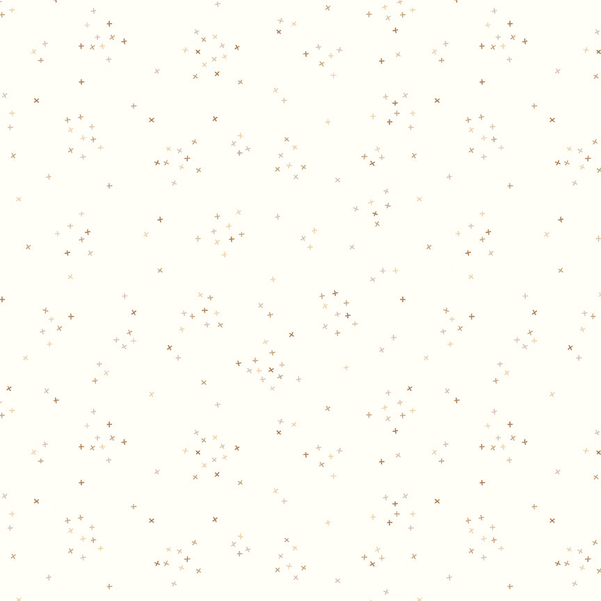 Fabric Riley Blake Neutral On Cloud Scattered-A-Cross by the Quarter Yard C375-NEUTRAL