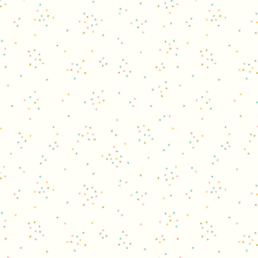 Fabric Riley Blake Spring On Cloud Scattered-A-Cross by the Quarter Yard C375-SPRING