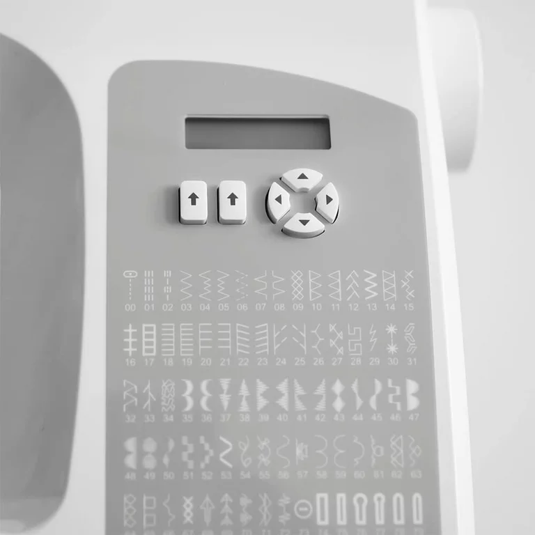 Singer C5200 Sewing Machine controls gray