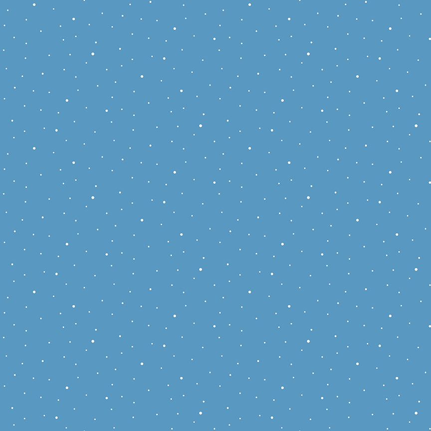 Fabric Riley Blake Medium Blue Dapple Dot by the Quarter Yard C640-MEDIUMBLUE
