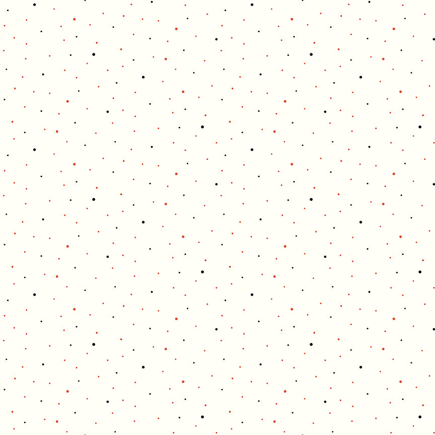 Fabric Riley Blake Halloween on Off White Dapple Dot by the Quarter Yard C645-HALLOWEEN