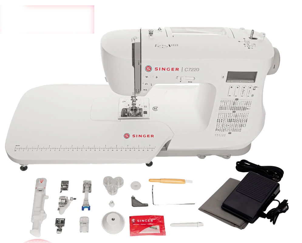 Singer C7220 Sewing Machine and accessories