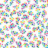 Fabric P & B Textiles White/Multi Tossed Hearts Color Crush by the Quarter Yard 6327-WMU