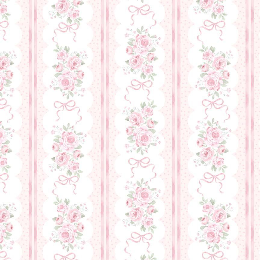 Fabric Timeless Treasures White Floral Tiny Dancer by the Quarter Yard CD4331-WHITE