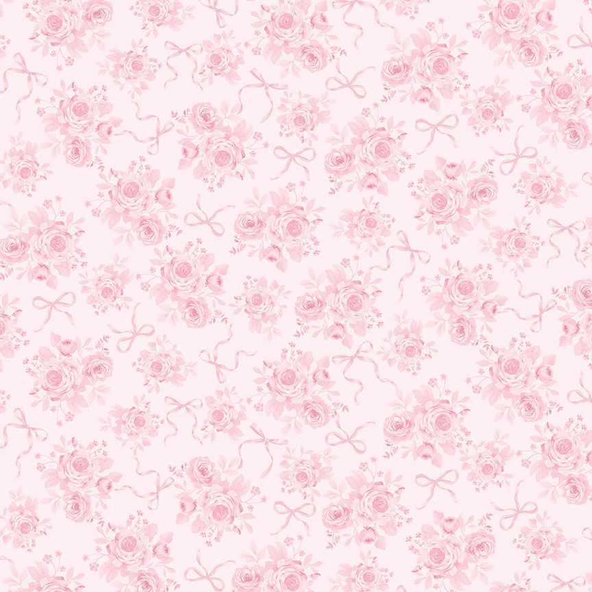 Fabric Timeless Treasures Pink Rose Bouquets Tiny Dancer by the Quarter Yard CD4332-PINK