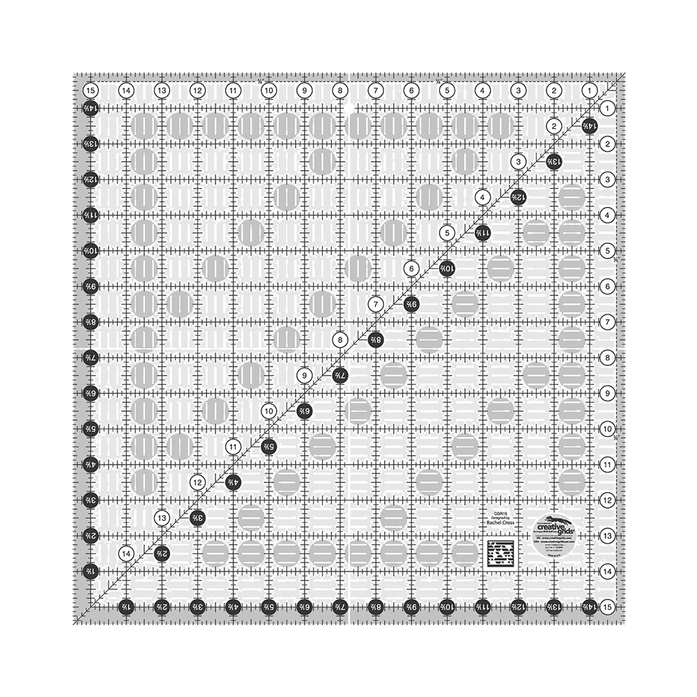 Creative Grids CGR15 15 1/2" Square Ruler
