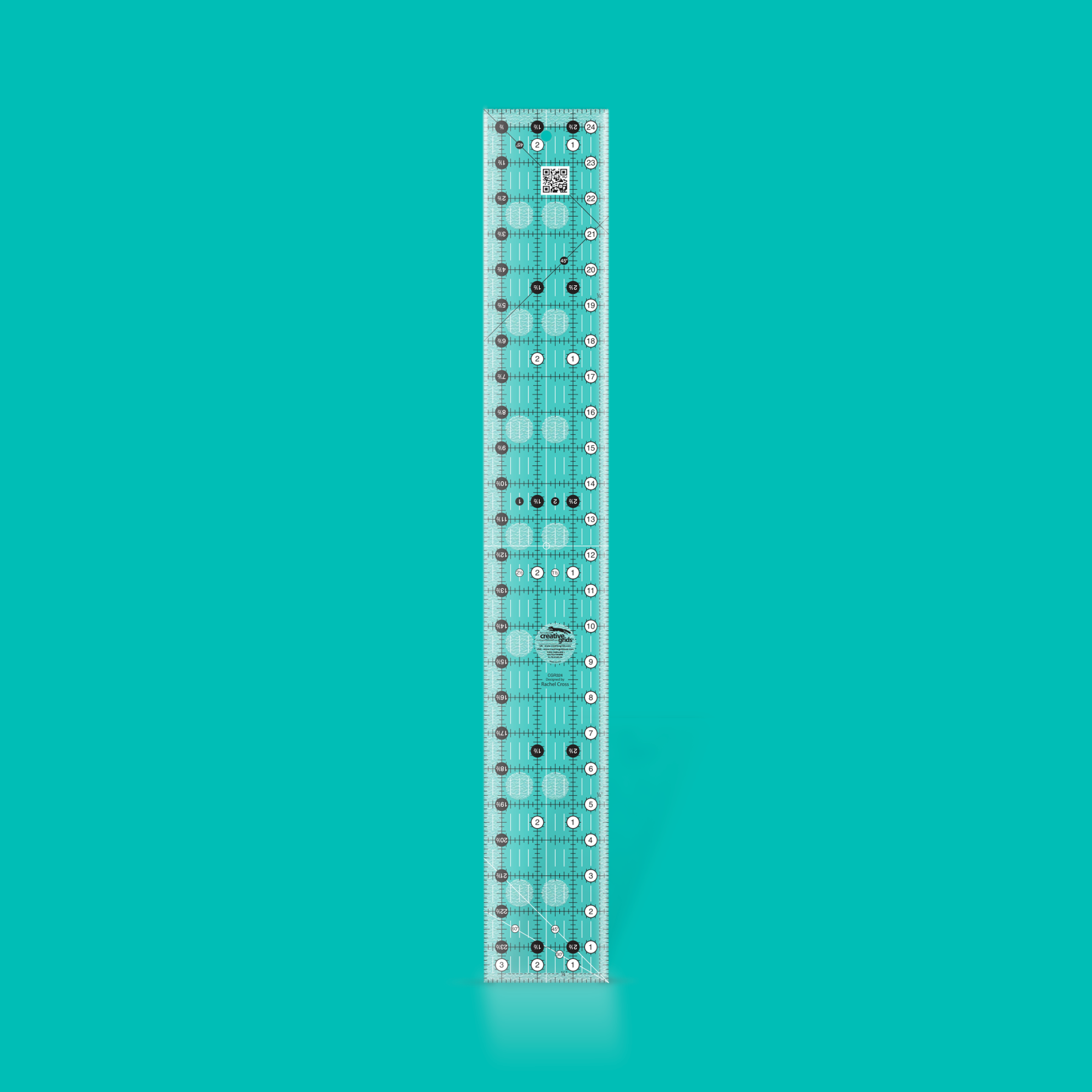 Creative Grids 3.5" x 24.5" Rectangle Ruler CGR324 for Sale at World Weidner