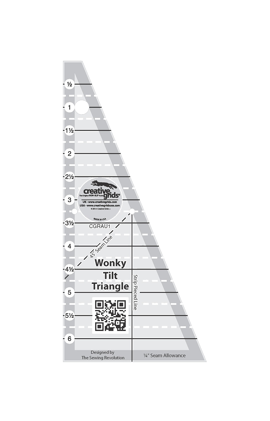 Creative Grids Wonky Triangle Ruler CGRAU1 – World Weidner