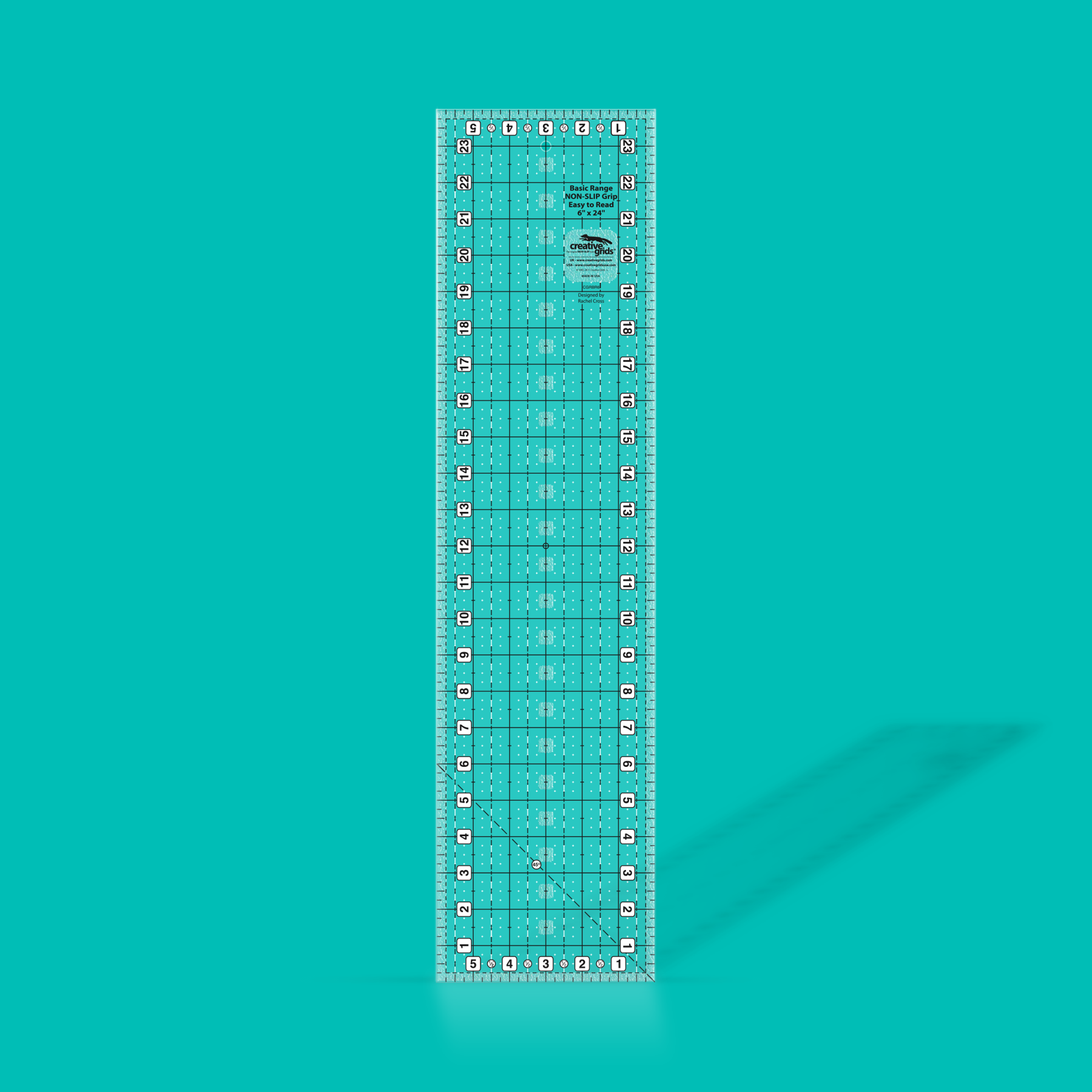 Creative Grids Basic Range 6" x 24" Rectangle Ruler CGRBR6 for Sale at World Weidner