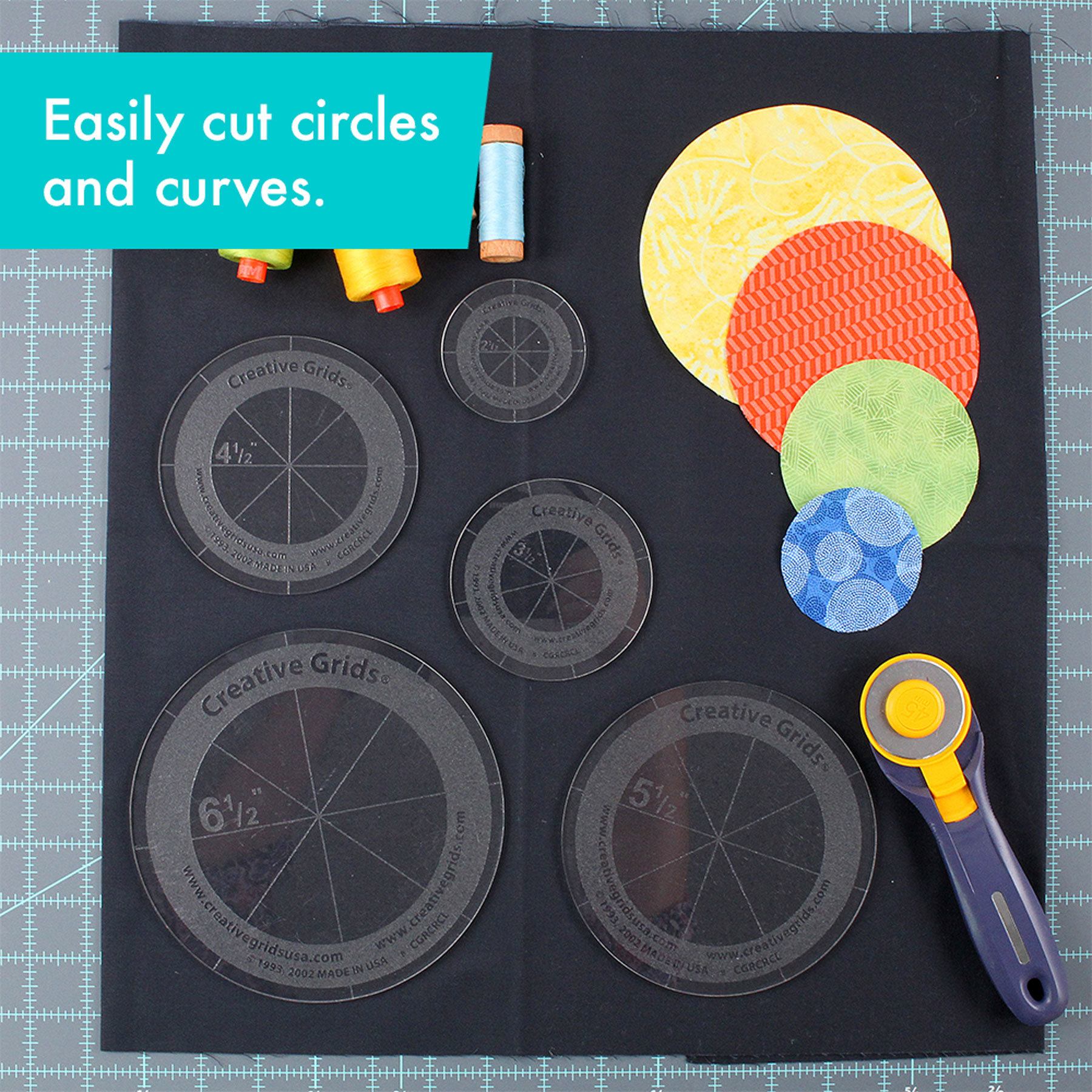 Creative Grids Five Circles Template Rulers CGRCRCL for Sale at World Weidner