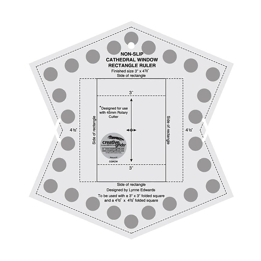 Creative Grids Cathedral Window Ruler CGRCW – World Weidner