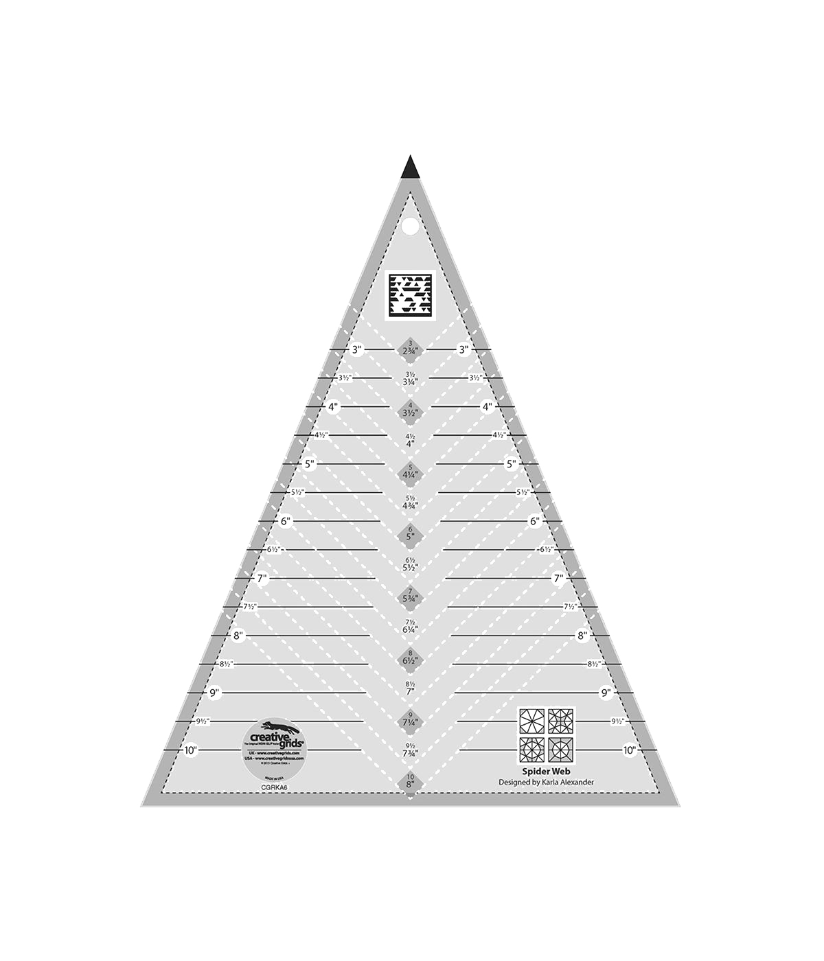 Creative Grids Spider Web Ruler CGRKA6 – World Weidner