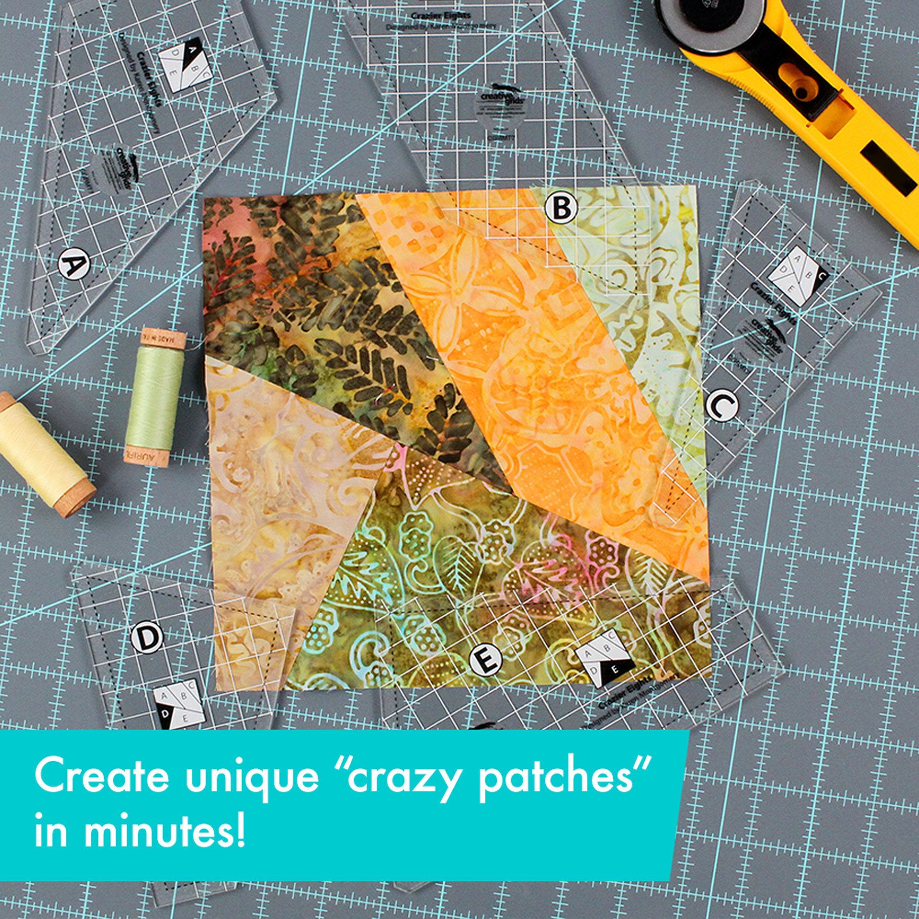 Creative Grids Crazier Eights Template Ruler CGRMT7 for Sale at World Weidner