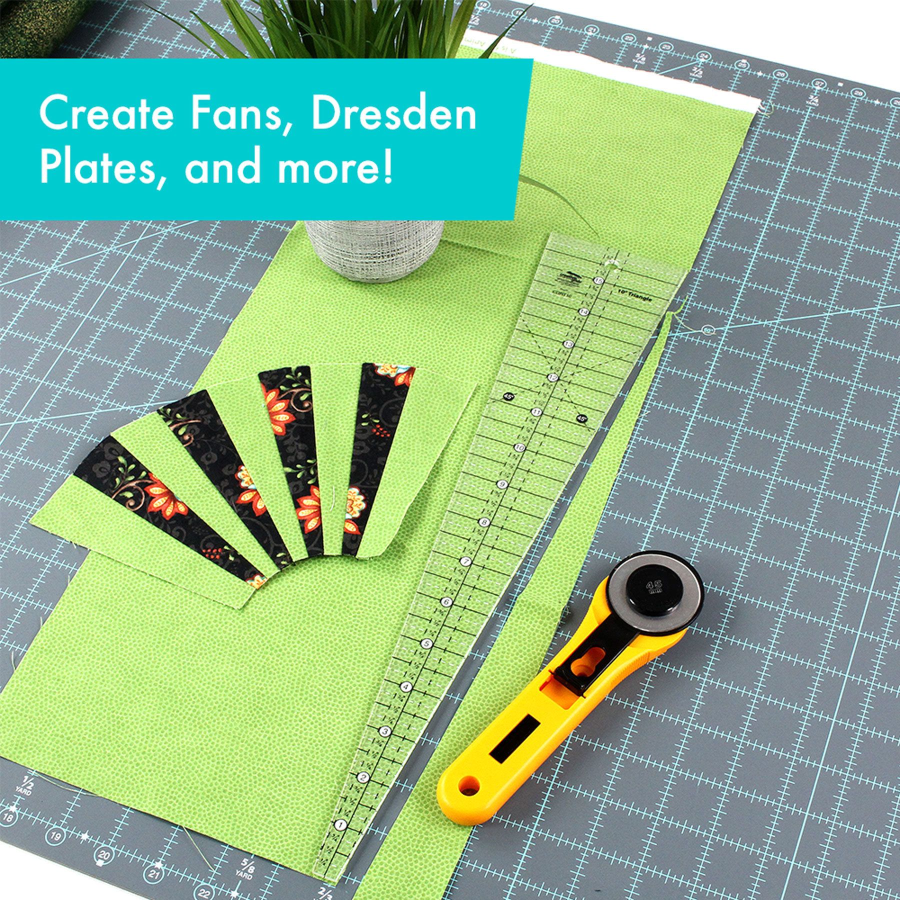 Creative Grids 10 Degree Triangle Ruler CGRT10 for Sale at World Weidner