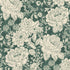 Fabric P & B Textiles Green Vintage Floral Charlotte 108" Wide Back by the Quarter Yard 6408-G