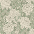 Fabric P & B Textiles Light Green Vintage Floral Charlotte 108" Wide Back by the Quarter Yard 6408-LG