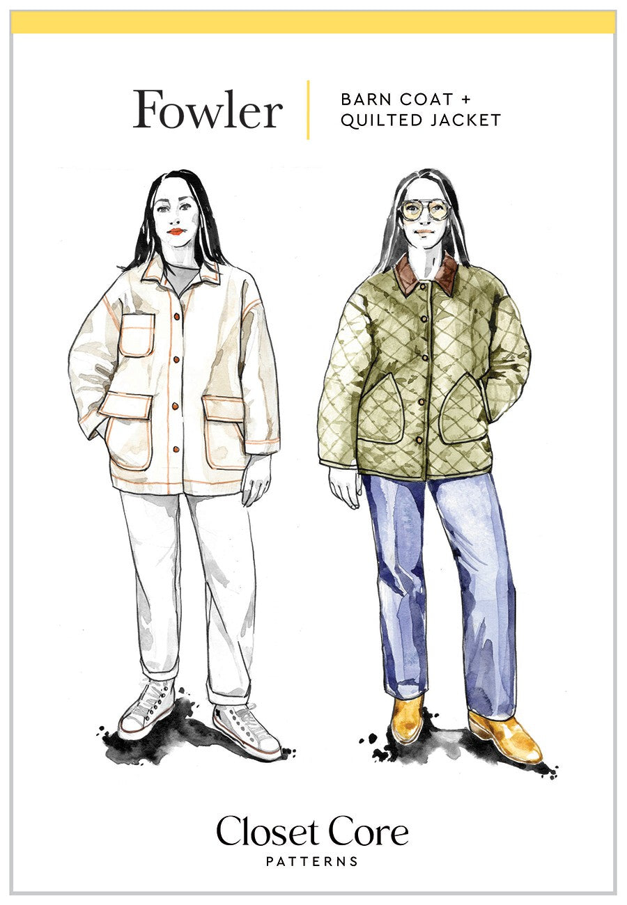 Closet Core Patterns Fowler Barn Coat and Quilted Jacket Pattern CCP043
