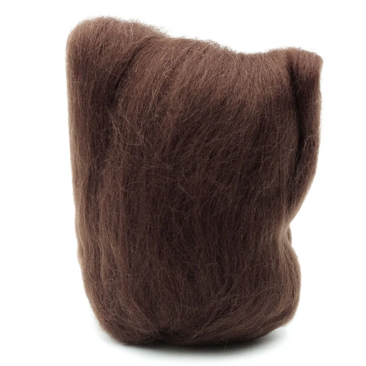 Clover Brown Natural Wool Roving CL7931