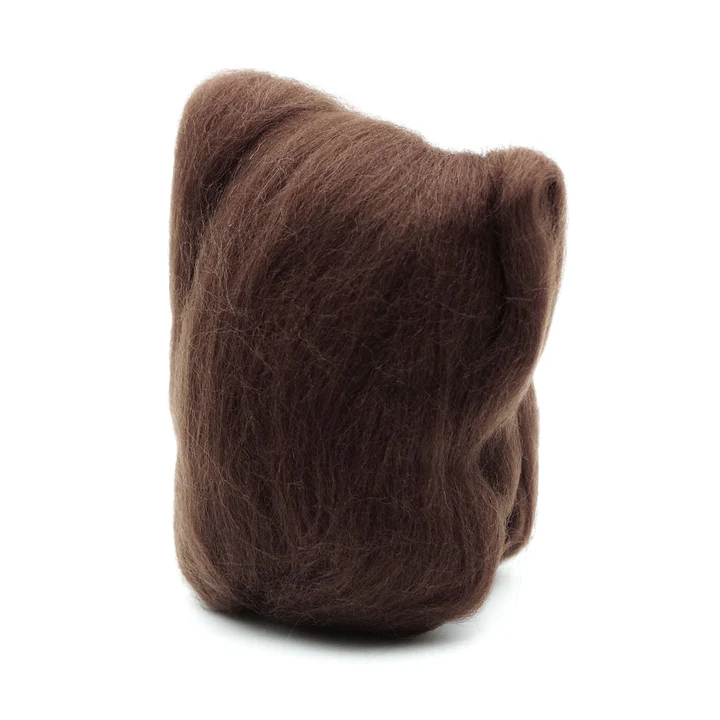 Clover Brown Natural Wool Roving CL7931
