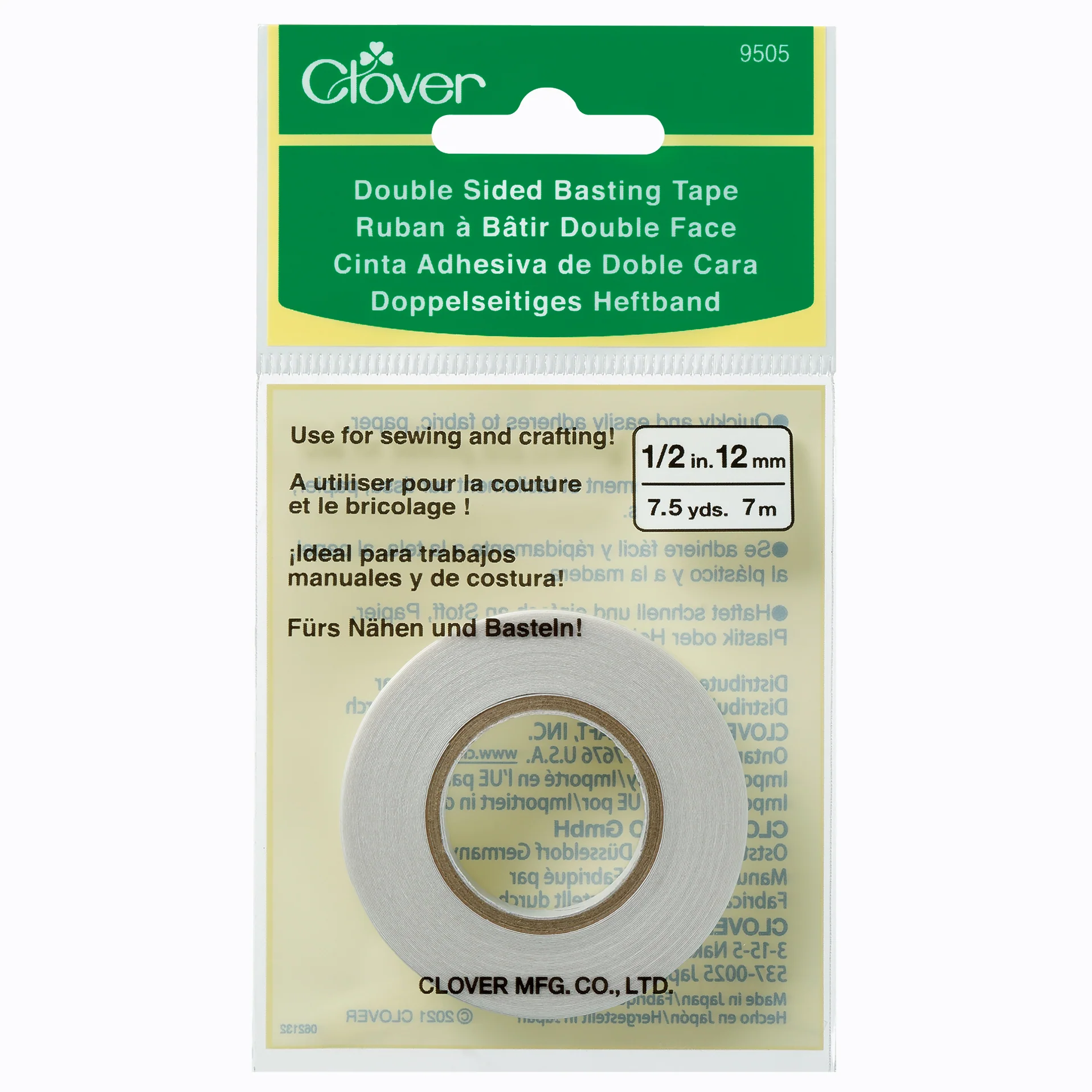 Clover Double Sided Basting Tape CL9505 – World Weidner