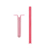 Pink plastic tool on a white background