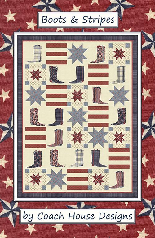 Coach House Designs Boots & Stripes Quilt Pattern CHD-2528