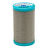 Spool of Coats thread with teal label on a white background