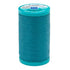 Spool of teal thread with Coats & Clark label on a white background