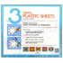 Collins Plastic Vinyl Sheets 3pk 12x12" TPS98